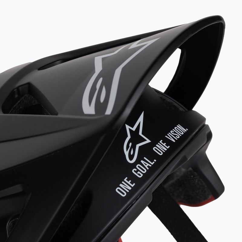 Dviračių šalmas Alpinestars Vector Pro Atom juodas/raudonas matinis 7