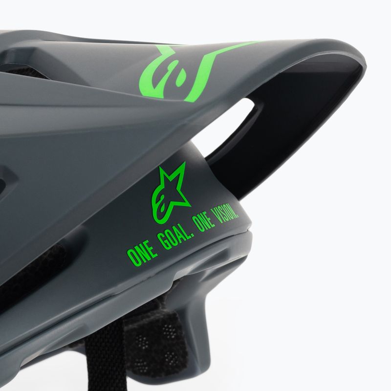 Dviračių šalmas Alpinestars Vector Pro Atom tamsiai pilkas/šaltai pilkas matinis 7