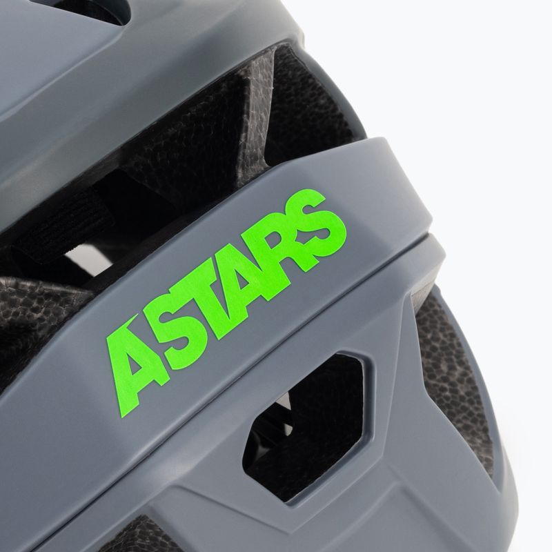 Dviračių šalmas Alpinestars Vector Pro Atom tamsiai pilkas/šaltai pilkas matinis 8