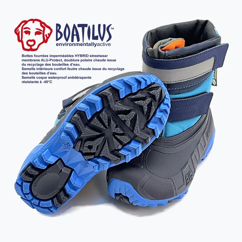 Vaikiški sniego batai Boatilus Hybrid Sport 2 Velcro cobalt 9