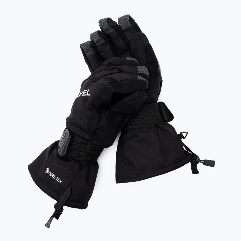Vyriškos Level Half Pipe Gore Tex snieglenčių pirštinės juodos 1011
