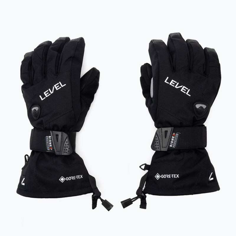 Vyriškos Level Half Pipe Gore Tex snieglenčių pirštinės juodos 1011 2