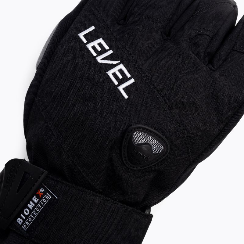 Vyriškos Level Half Pipe Gore Tex snieglenčių pirštinės juodos 1011 5