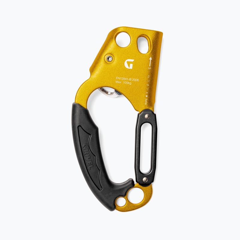 Grivel A&D Ascender laipiojimo spaustukas Descender Dešinysis geltonas RTADR 2