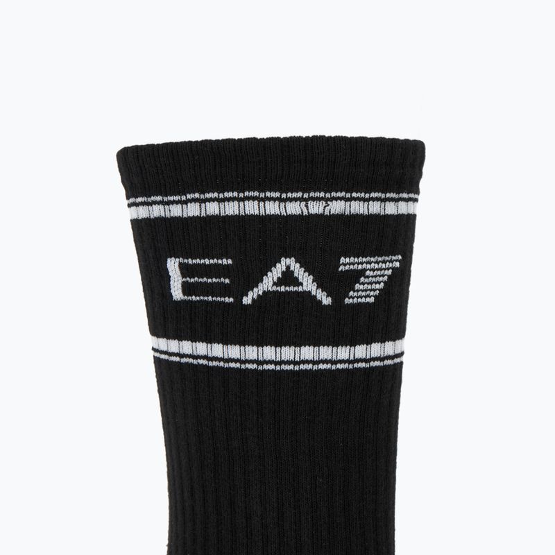 Kojinės EA7 Emporio Armani Train Socks Sponge 3 pairs black / vanilla ice / armani blu 4