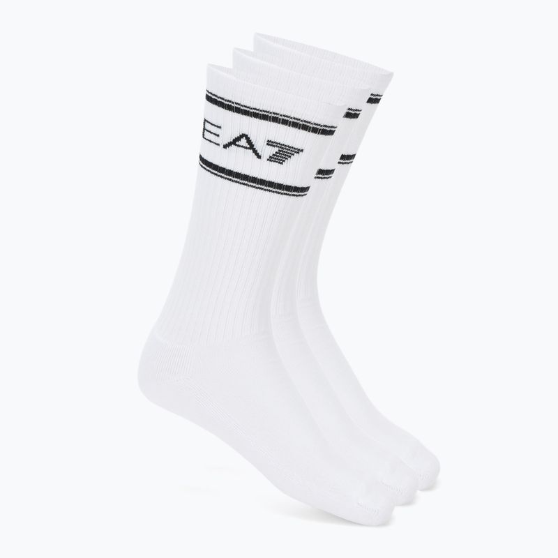 Kojinės EA7 Emporio Armani Train Socks Sponge 3 pairs white / white / white