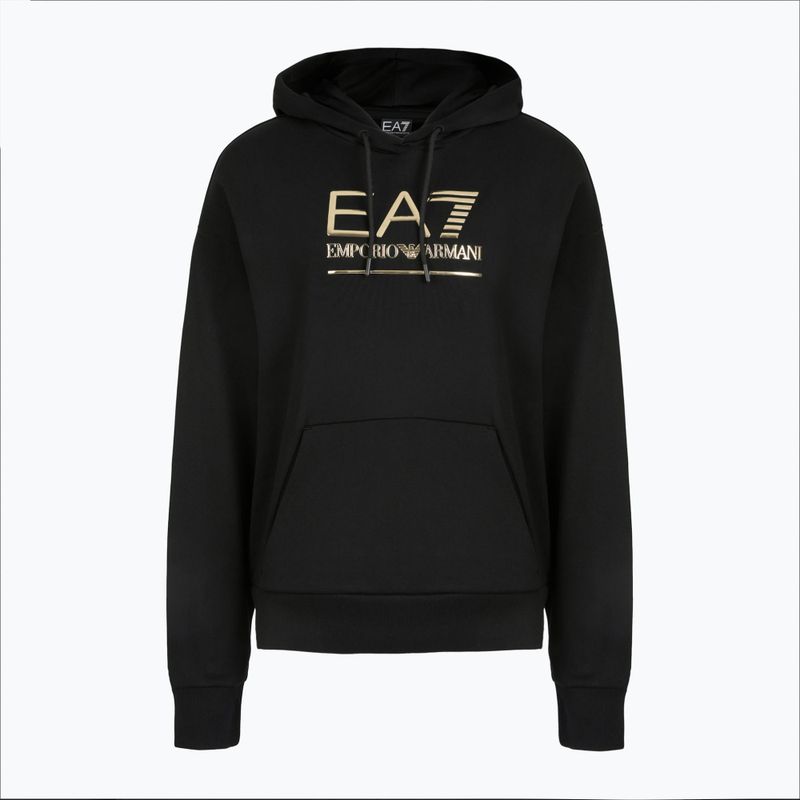 Vyriška EA7 Emporio Armani Train Visibility Hoodie black/gold