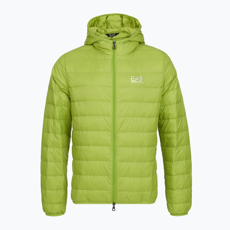 Vyriška striukė EA7 Emporio Armani Train Core Id Down Light Jacket Hoodie macaw green