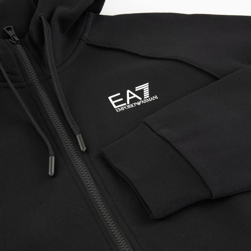 Vyriškas džemperis Emporio Armani EA7 Train Logo Series Extended Logo Hoodie Fz black / white 5