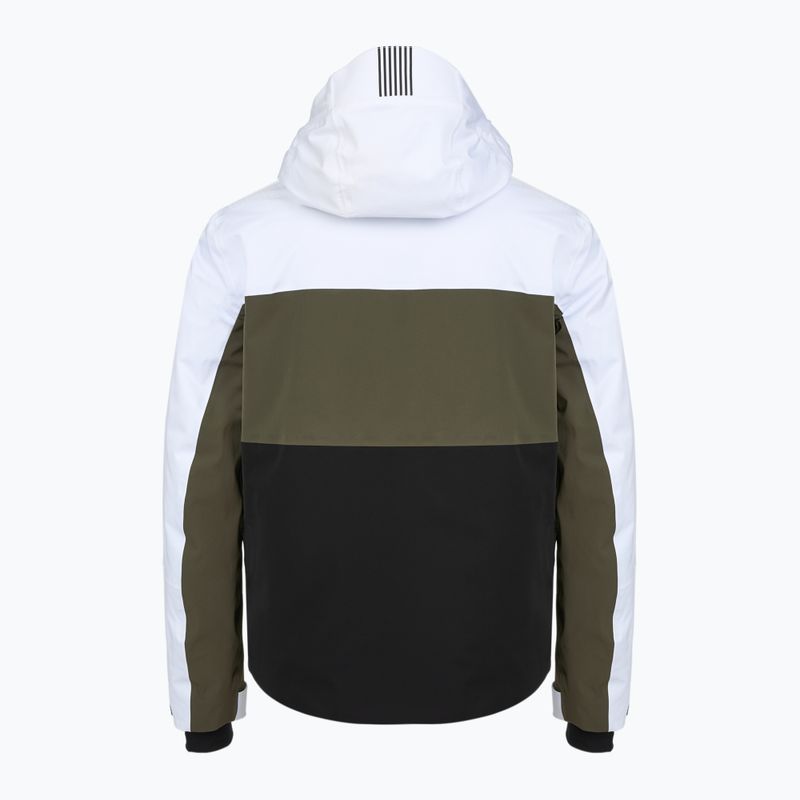 Vyriška slidinėjimo striukė EA7 Emporio Armani Ski Kitzbuhel Protectum7 Colorblock white / black / grape leaf 2