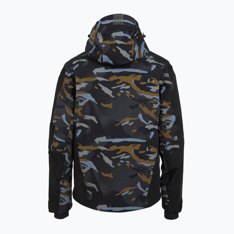 Vyriška slidinėjimo striukė EA7 Emporio Armani Ski Kitzbuhel Protectum7 Graphic brown camou 2