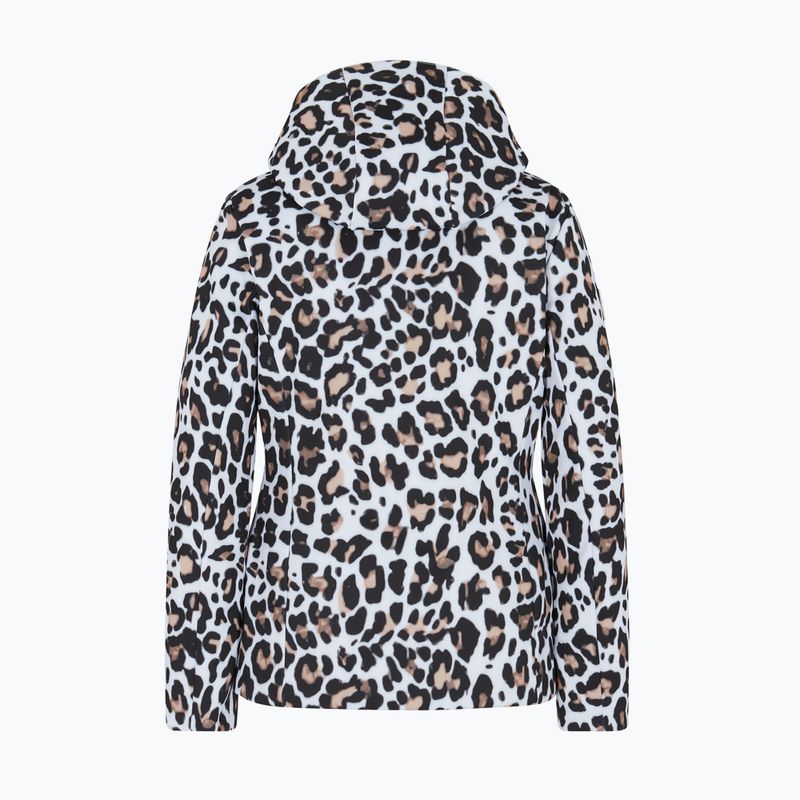 Moteriška slidinėjimo striukė EA7 Emporio Armani Ski Kitzbuhel Softshell fancy white animalier 2