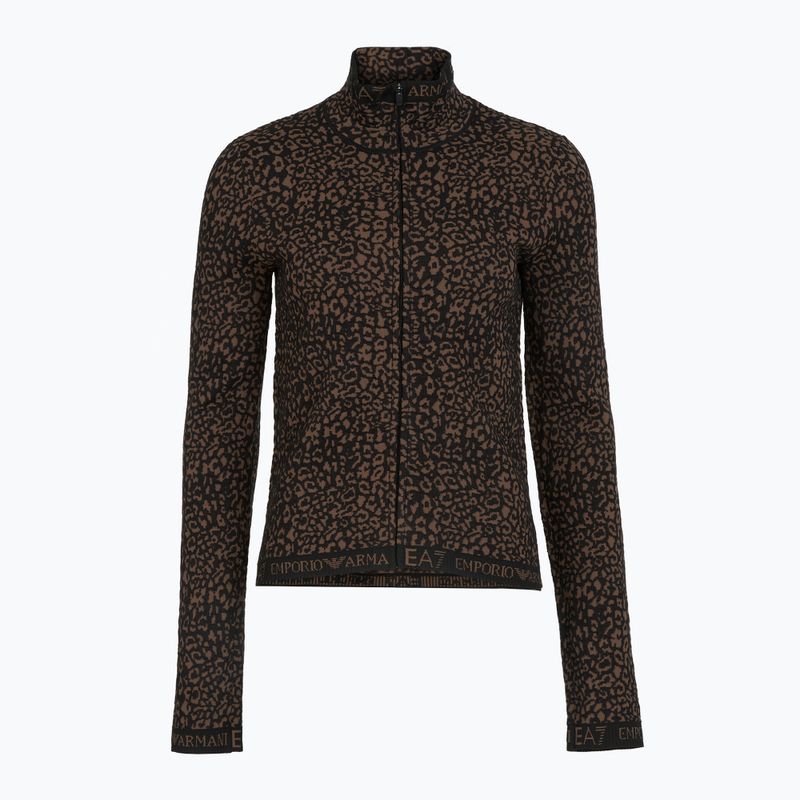 Moteriškas termoaktyvių apatinių komplektas EA7 Emporio Armani Ski Jacquard Knitted fancy brown animal print 3