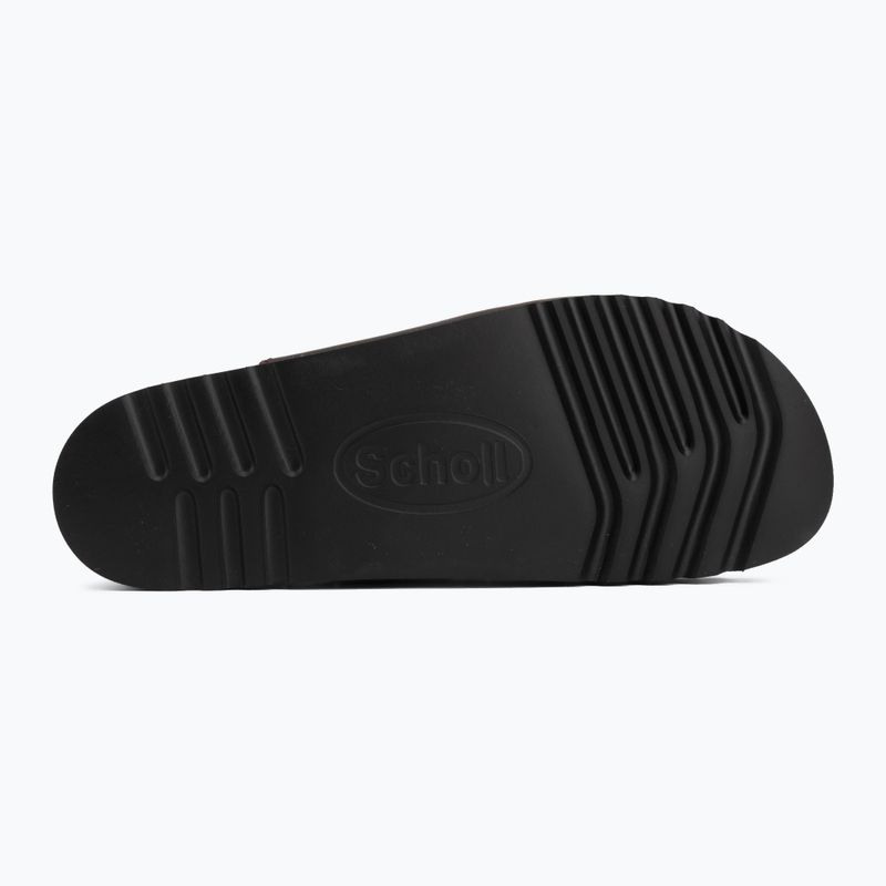 Moteriškos šlepetės Scholl Rio Wedge Ad Med dark brown 4