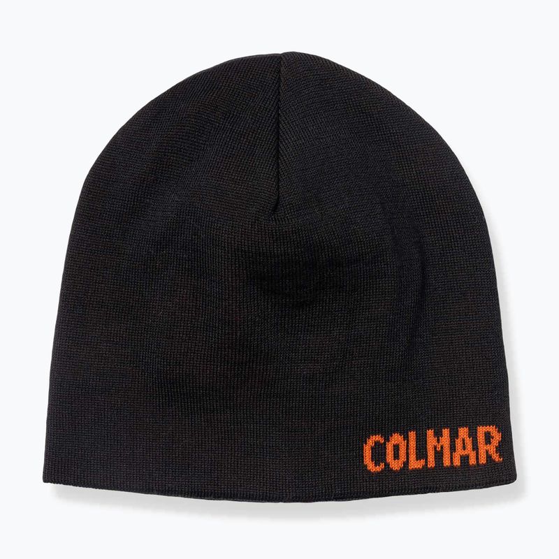 Vyriška žieminė kepurė Colmar Turner black/mars orange