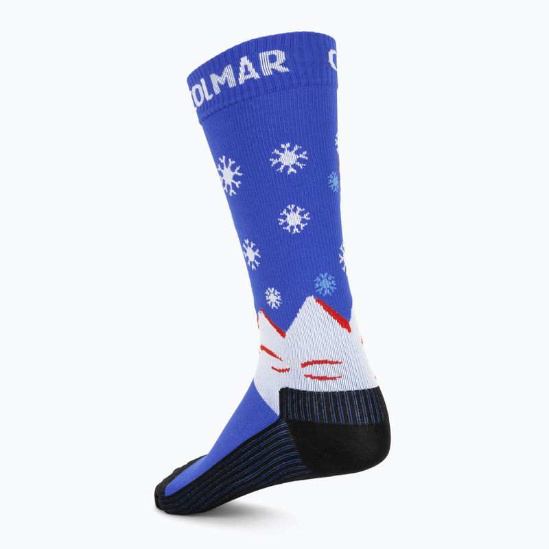 Slidinėjimo kojinės Colmar Freetime abyss blue/white/rac 2