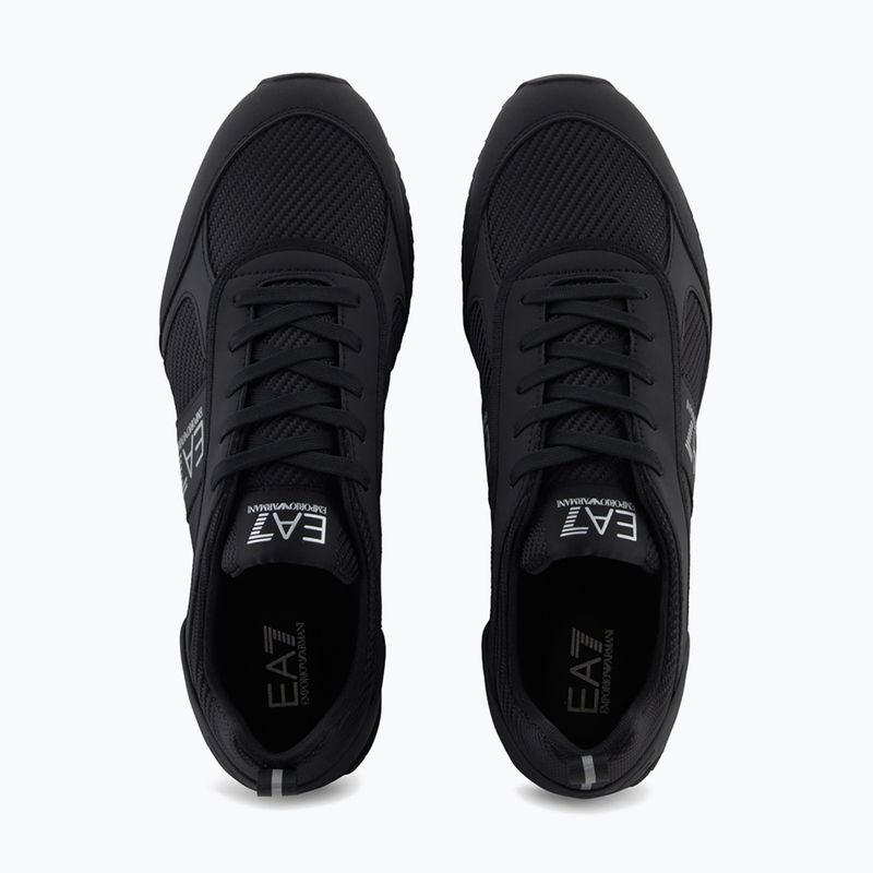 Batai EA7 Emporio Armani Black & White Carbon triple black / silver logo 12