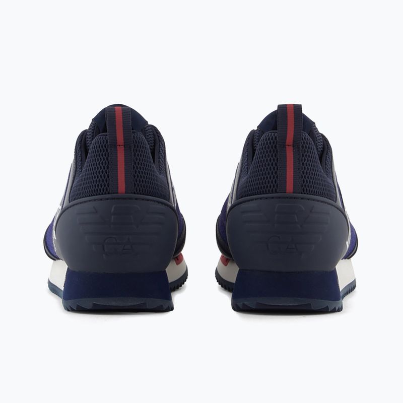 Batai EA7 Emporio Armani Black & White Suede sky captain / deep cobal / mineral 3