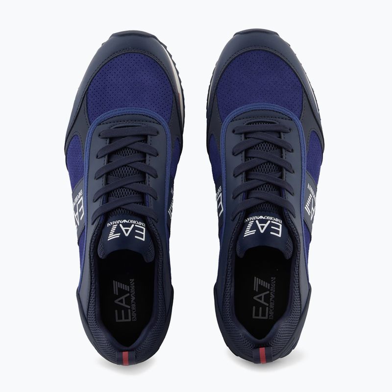 Batai EA7 Emporio Armani Black & White Suede sky captain / deep cobal / mineral 5
