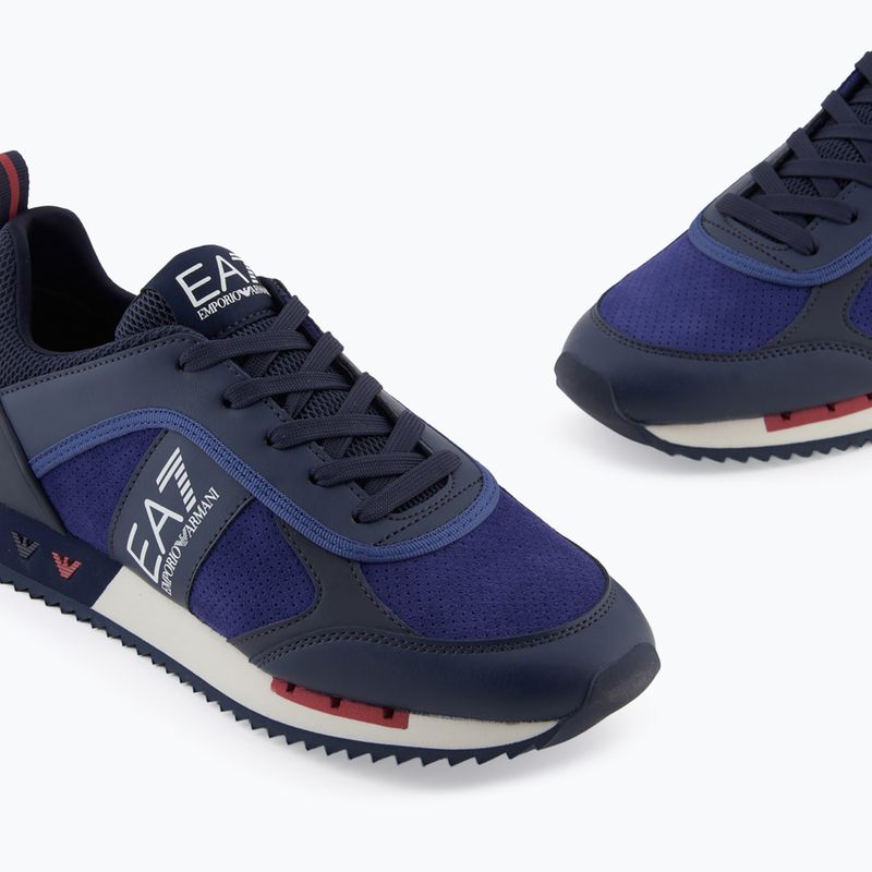 Batai EA7 Emporio Armani Black & White Suede sky captain / deep cobal / mineral 6