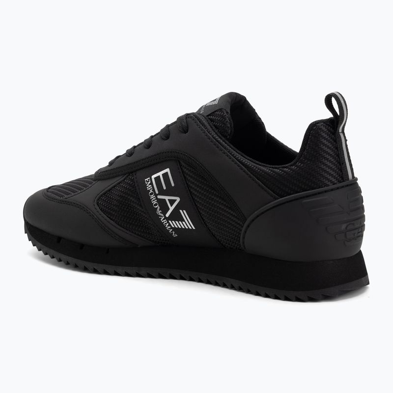 Batai EA7 Emporio Armani Black & White Carbon triple black / silver logo 3
