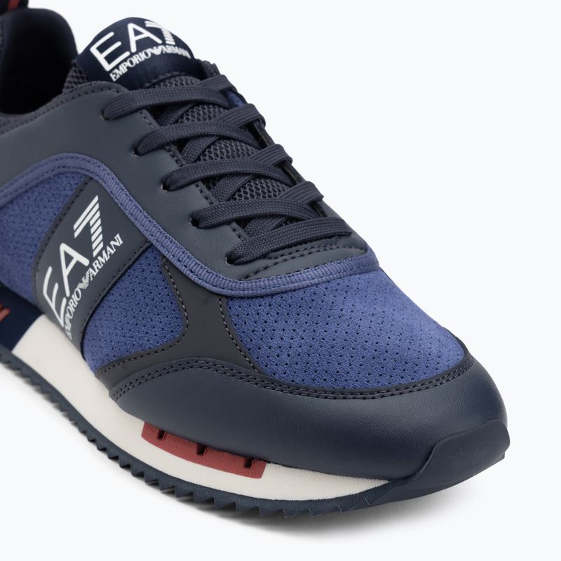 Batai EA7 Emporio Armani Black & White Suede sky captain / deep cobal / mineral 7