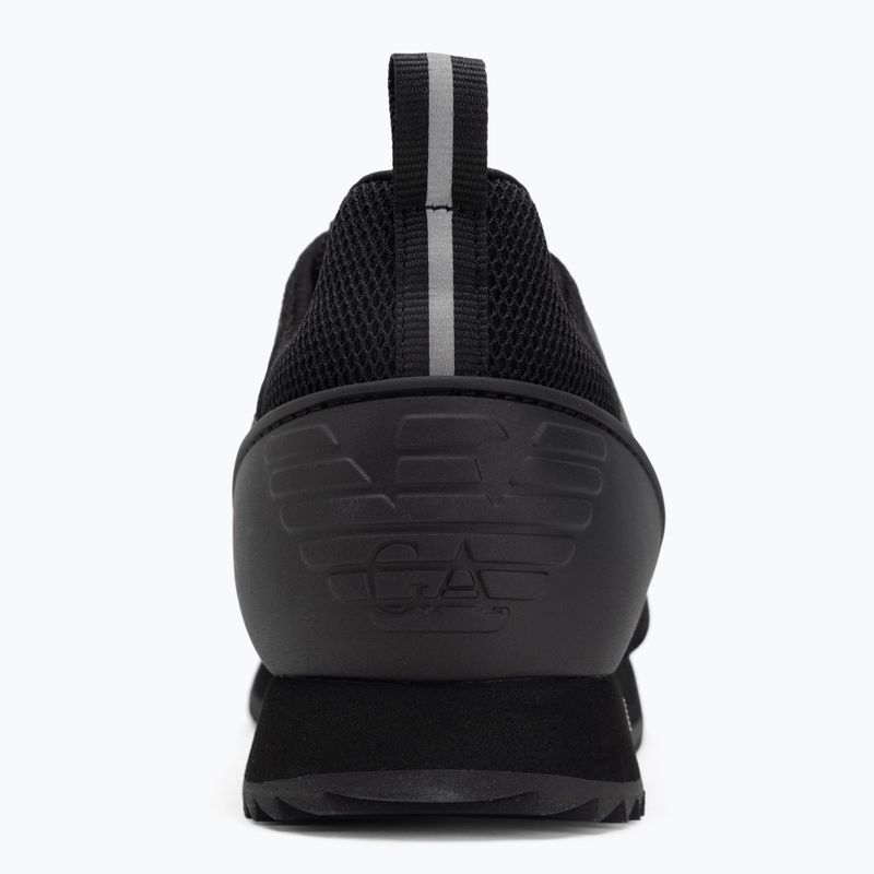 Batai EA7 Emporio Armani Black & White Suede triple black micropunch 6