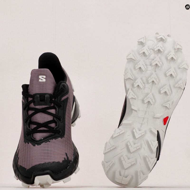 Salomon Alphacross 4 moteriški bėgimo bateliai moonscape/black/lunr 20