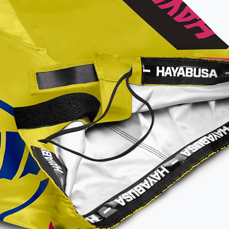 Treniruočių šortai Hayabusa Icon Fight yellow/blue 6
