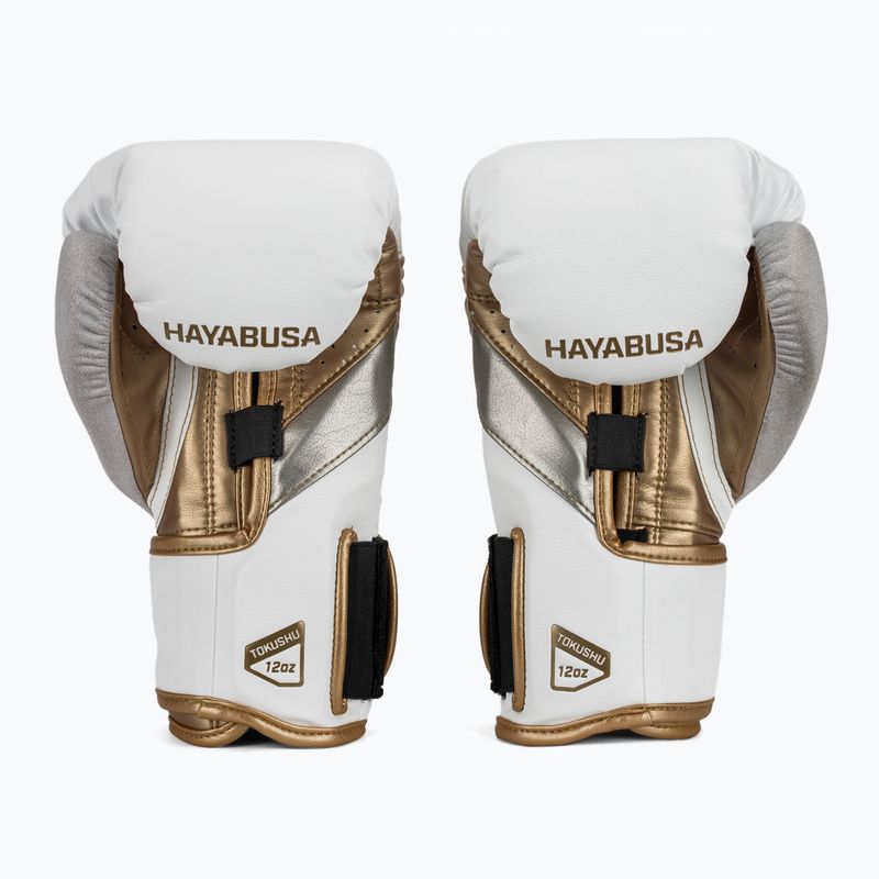 Bokso pirštinės Hayabusa T3 white/gold 3