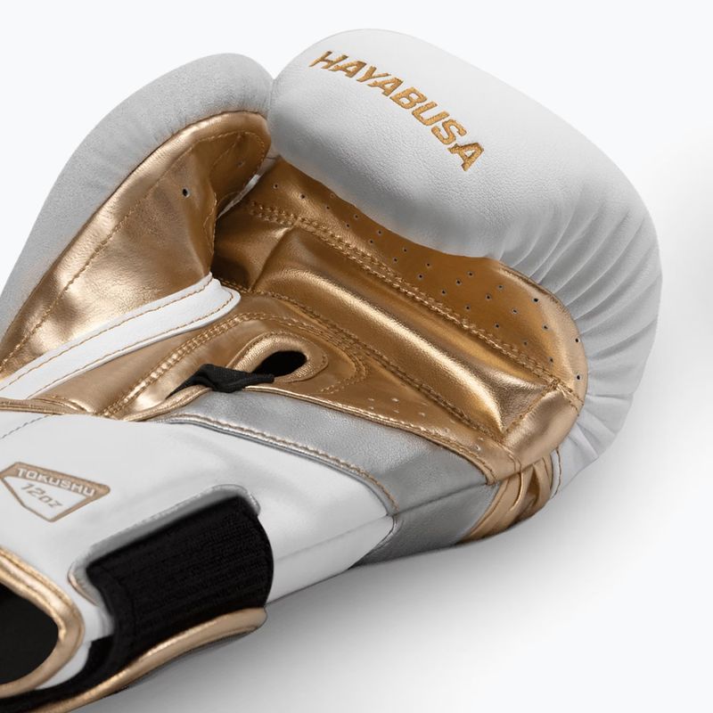 Bokso pirštinės Hayabusa T3 white/gold 4