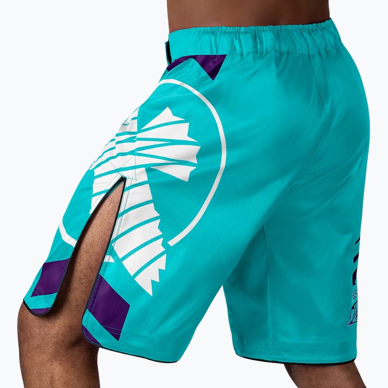 Treniruočių šortai Hayabusa Icon Fight teal/white 3