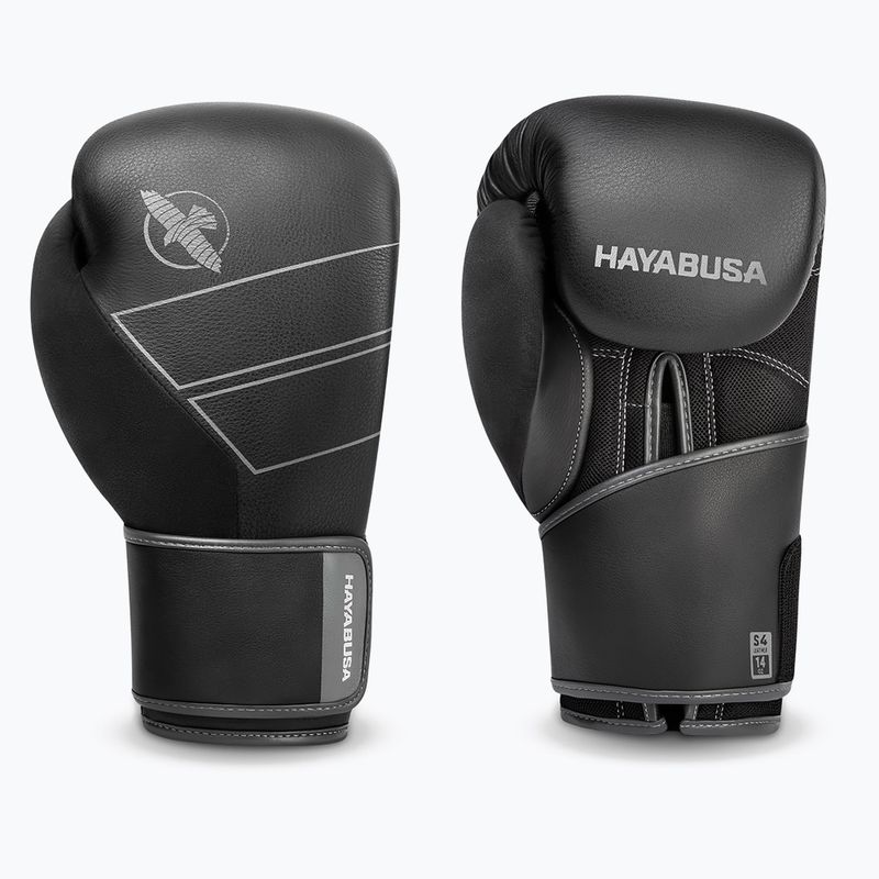 Hayabusa S4 Odinės bokso pirštinės juodos S4LBG