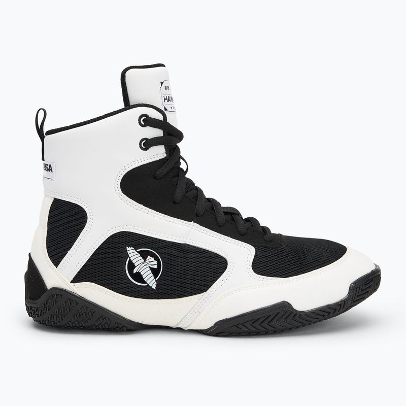 Vyriški bokso batai Hayabusa Pro Boxing black white 2