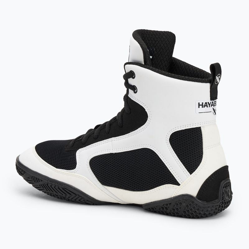 Vyriški bokso batai Hayabusa Pro Boxing black white 3