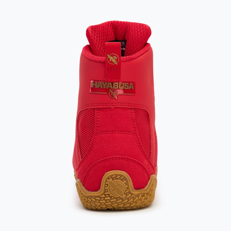 Vyriški bokso batai Hayabusa Pro Boxing black red 6