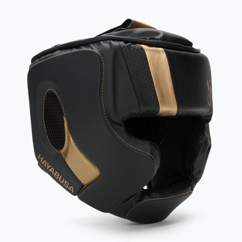 Bokso šalmas Hayabusa T3 Headgear black/gold