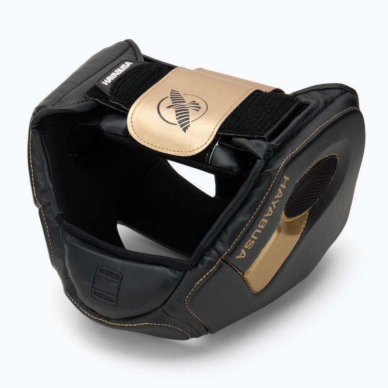 Bokso šalmas Hayabusa T3 Headgear black/gold 6