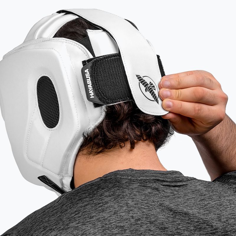 Bokso šalmas Hayabusa T3 Headgear white/black 7