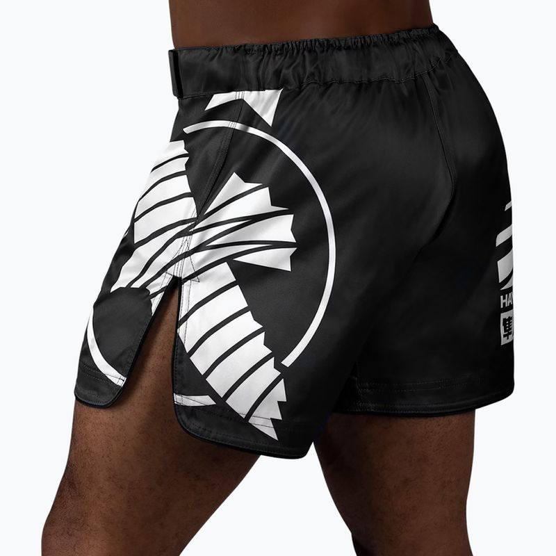 Vyriški treniruočių šortai Hayabusa Icon Mid-Thigh MMA black/white 2