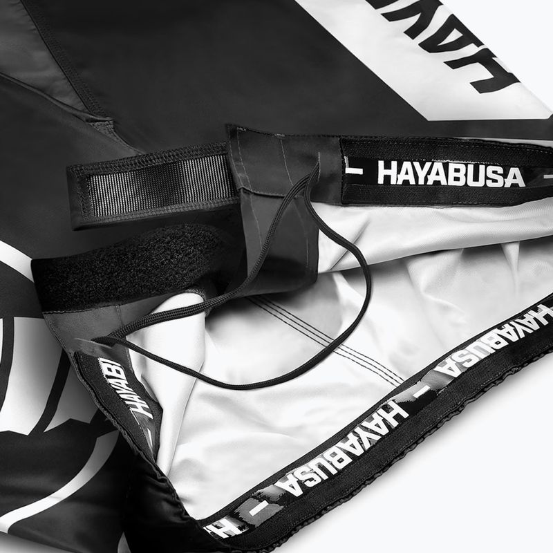 Vyriški treniruočių šortai Hayabusa Icon Mid-Thigh MMA black/white 5