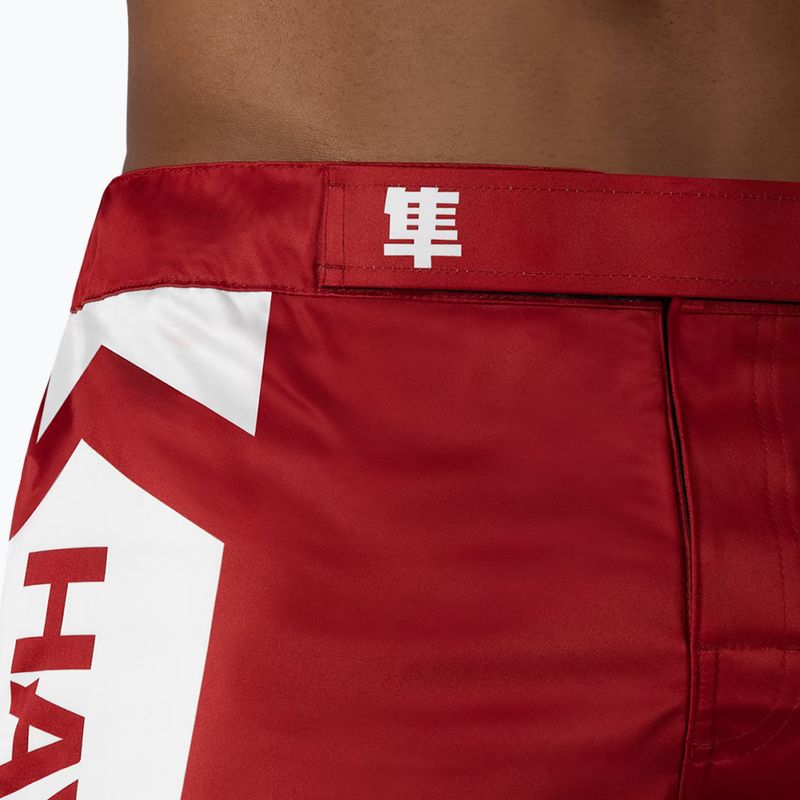 Vyriški treniruočių šortai Hayabusa Icon Mid-Thigh MMA red/white 5