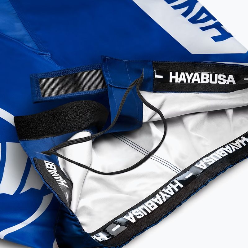Vyriški treniruočių šortai Hayabusa Icon Mid-Thigh MMA blue/white 6