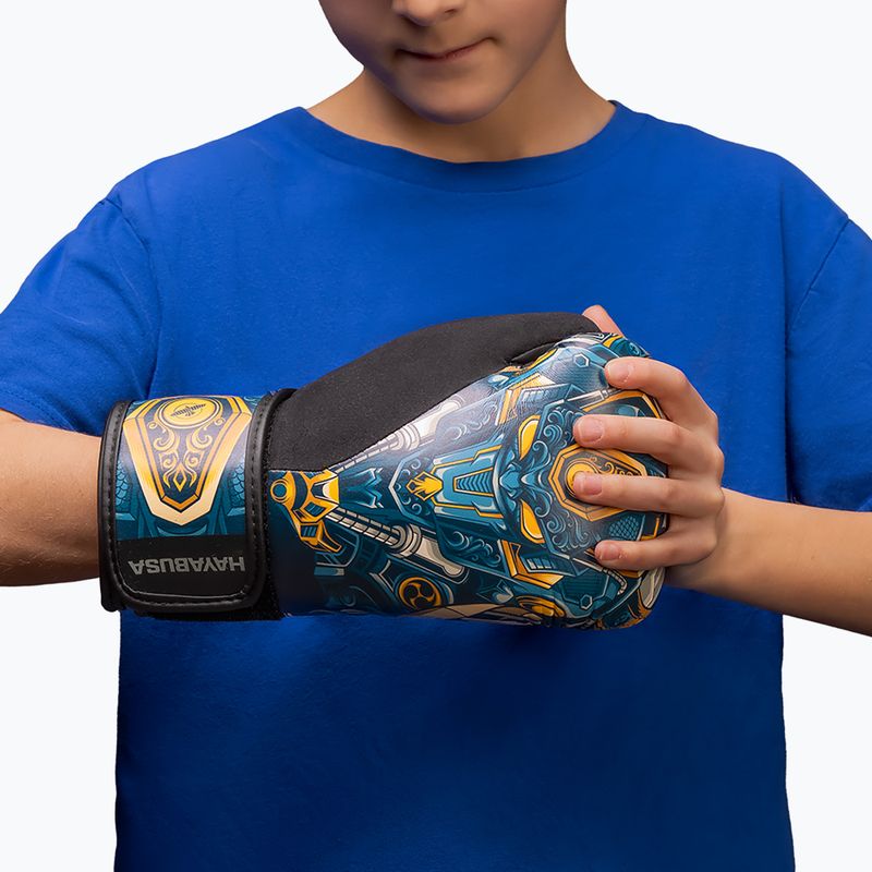 Vaikiškos bokso pirštinės Hayabusa Hayabusa S4 Youth Epic blue robot 8