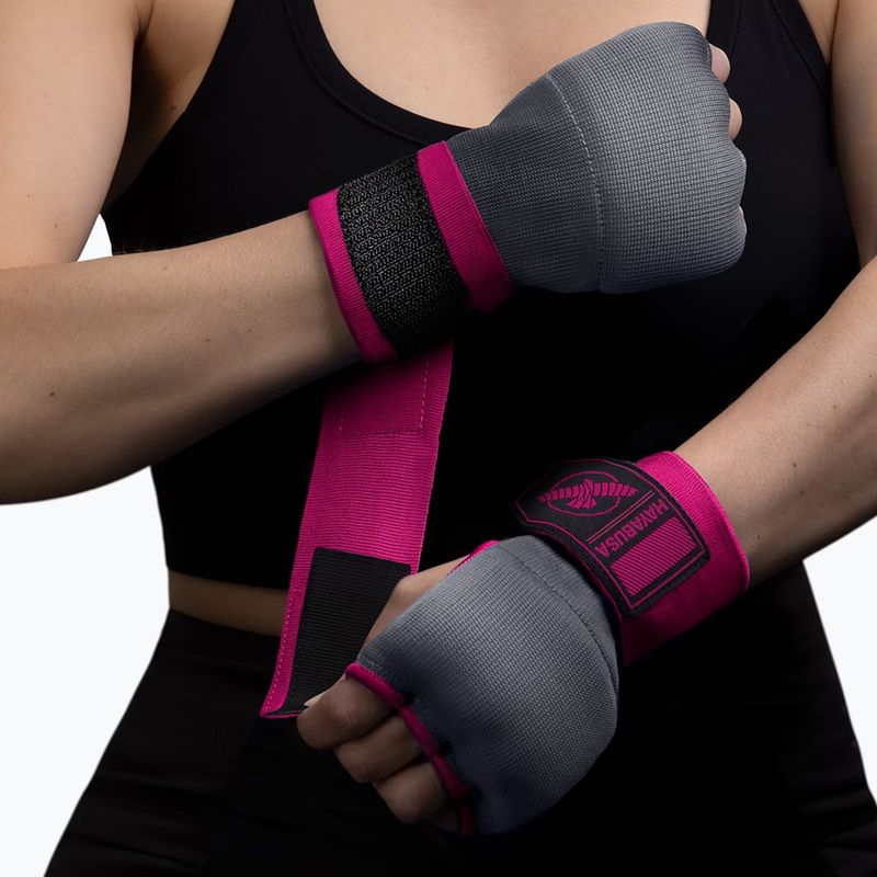 Vidinės pirštinės Hayabusa Quick Gel Hand Wraps grey/pink 6