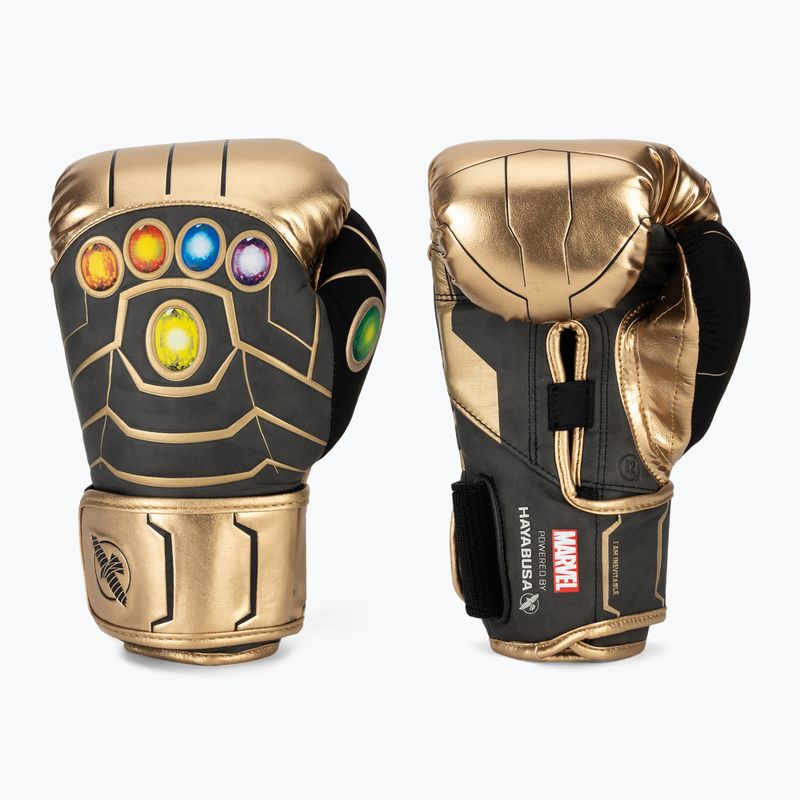 Bokso pirštinės Hayabusa Marvel's Thanos gold/black 2