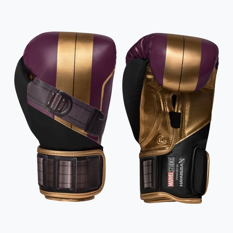 Bokso pirštinės Hayabusa Marvel's Batroc purple/gold
