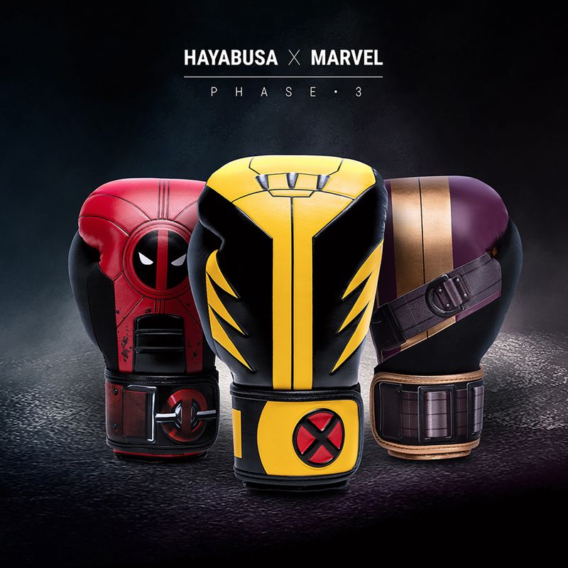 Bokso pirštinės Hayabusa Marvel's Batroc purple/gold 17
