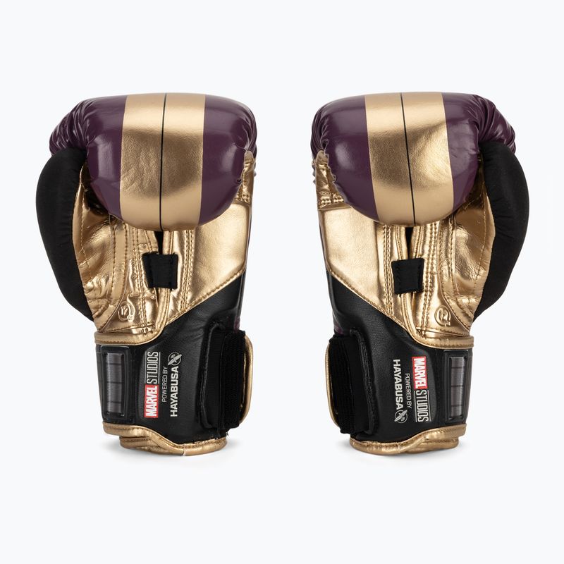 Bokso pirštinės Hayabusa Marvel's Batroc purple/gold 3