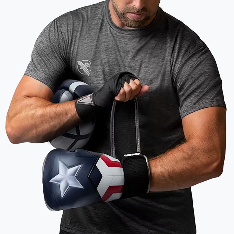 Bokso pirštinės Hayabusa Marvel's Captain America silver/blue 4